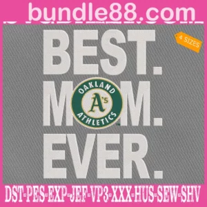 Oakland Athletics Embroidery Files