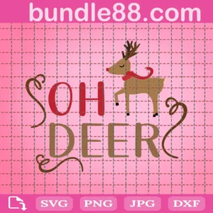 Oh Deer Svg, Christmas Onesie Svg