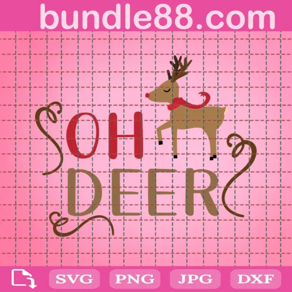 Oh Deer Svg, Christmas Onesie Svg