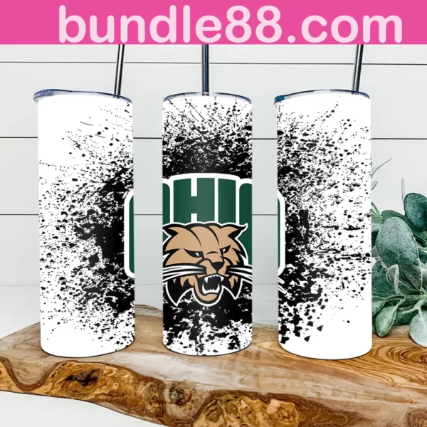 Ohio Bobcats Football 20oz Skinny Tumbler