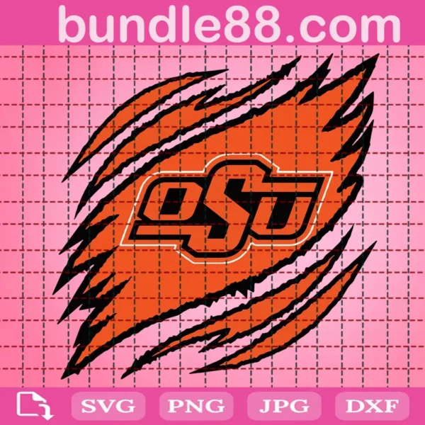 Oklahoma State Cowboys Claws Svg