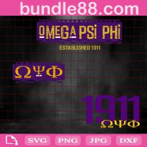 Omega Psi Phi Svg Bundle