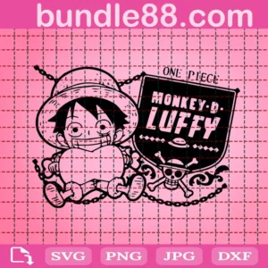 One Piece Monkey D Luffy Svg