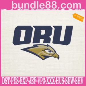 Oral Roberts Golden Eagles Embroidery Files