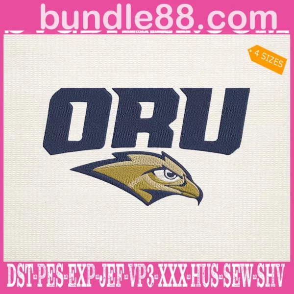 Oral Roberts Golden Eagles Embroidery Files