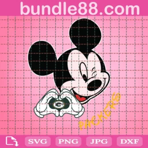 Packers Mickey Mouse Football Svg