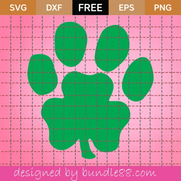 Paw Clover Svg Free