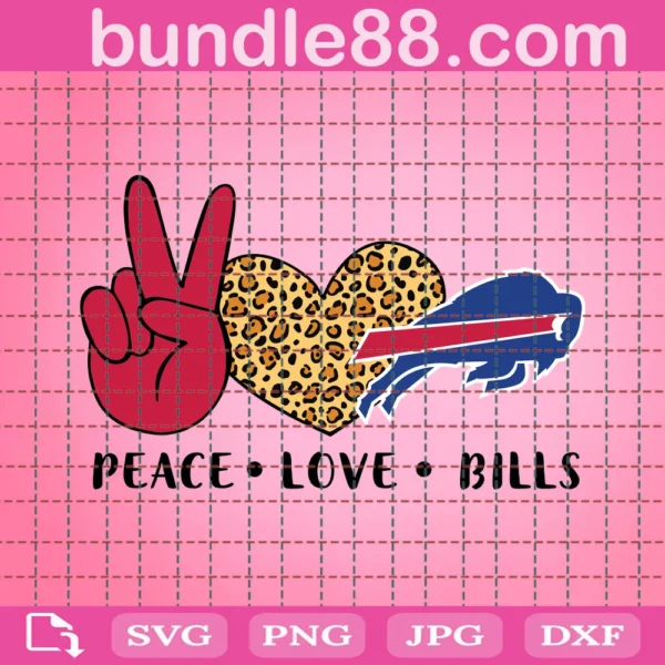 Peace Love Bills Svg