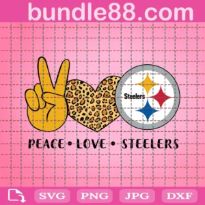 Peace Love Steelers Svg