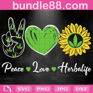 Peace Love Sunshine Herbalife Svg