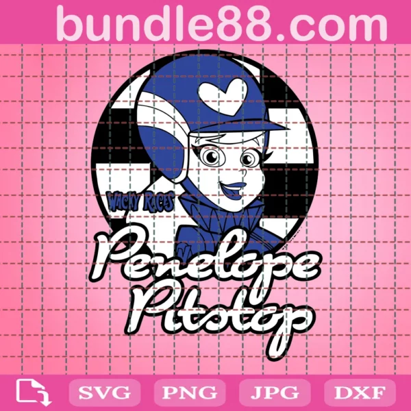 Penelope Pitstop The Wacky Races Svg Dxf Eps Pdf Png