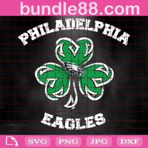 Philadelphia Eagles Lucky Clover Svg