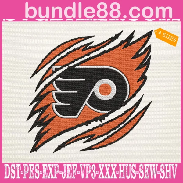 Philadelphia Flyers Embroidery Design
