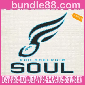 Philadelphia Soul Logo Embroidery Files