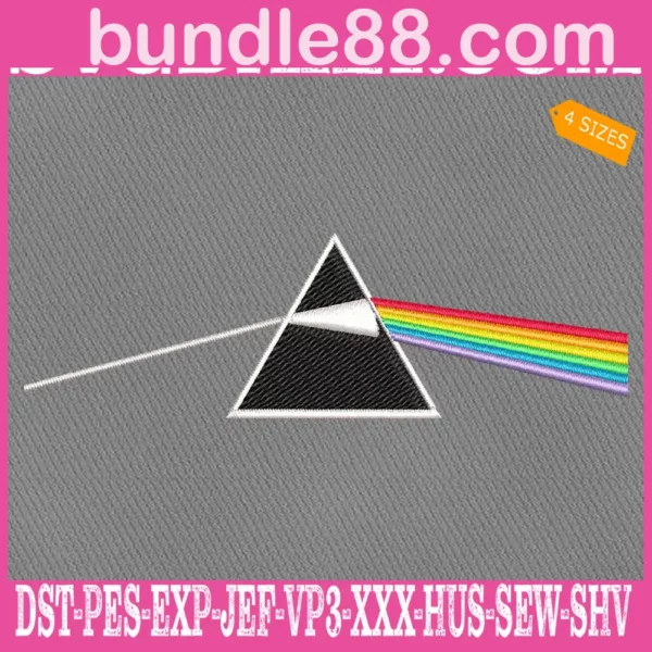 Pink Floyd Dark Side Of The Moon Embroidery Design