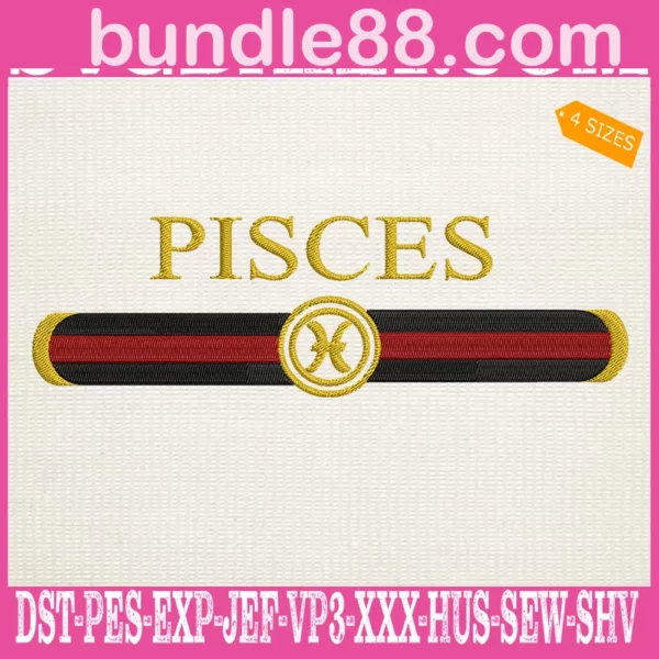Pisces Embroidery Files
