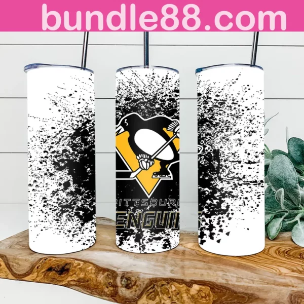 Pittsburgh Penguins Hockey 20oz Skinny Tumbler