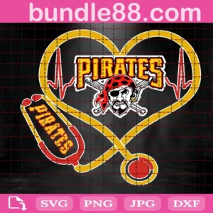 Pittsburgh Pirates Nurse Stethoscope Svg