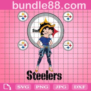 Pittsburgh Steelers Betty Boop Svg