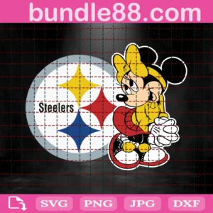 Pittsburgh Steelers Disney Minnie Football Team Clipart Disney