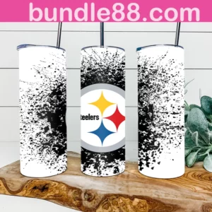 Pittsburgh Steelers Football 20oz Skinny Tumbler