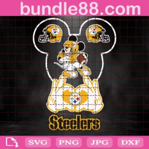 Pittsburgh Steelers Football Mouse Clipart