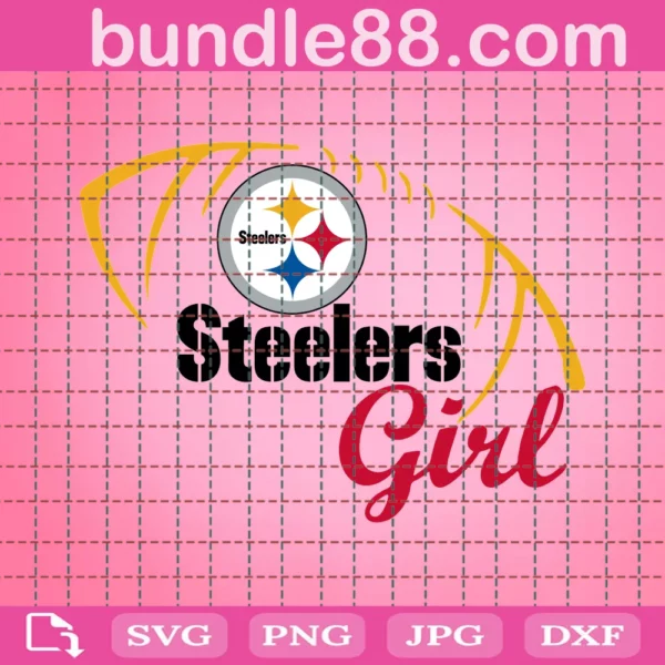 Pittsburgh Steelers Girl Svg