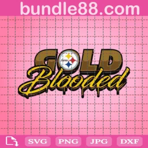 Pittsburgh Steelers Gold Blooded Svg