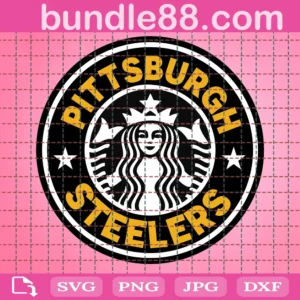 Pittsburgh Steelers Starbucks Logo Cup Wrap Svg