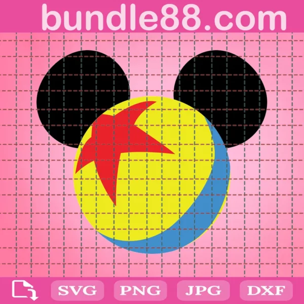 Pixar Ball Mickey Svg