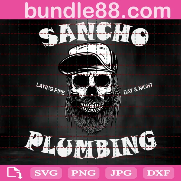 Plumber Skull Svg