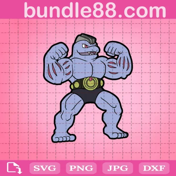 Pokemon Machoke Svg