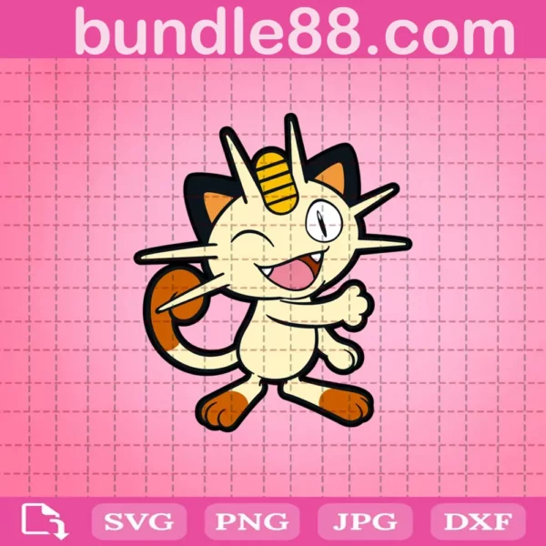 Pokemon Meowth Svg