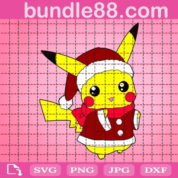 Pokemon Xmas Christmas Svg