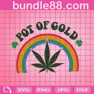 Pot Of Gold Svg, Pot Svg