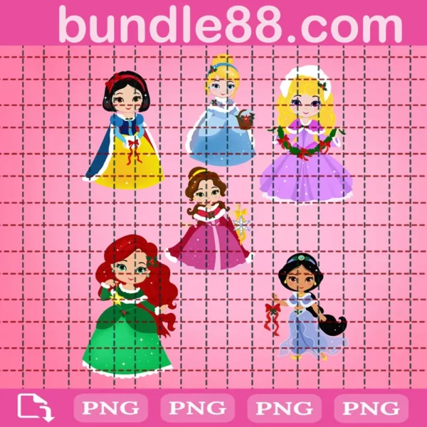 Princess Christmas Bundle Png