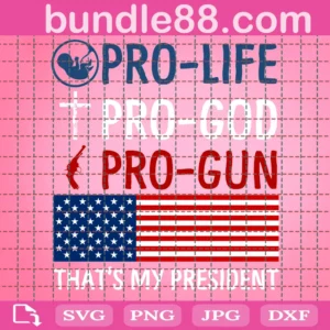 Pro Life Pro God Pro Gun Trending Svg