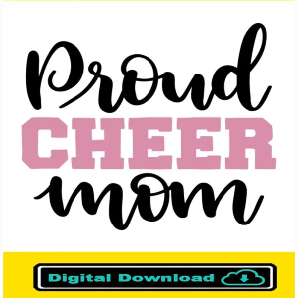 Proud Cheer Mom Svg