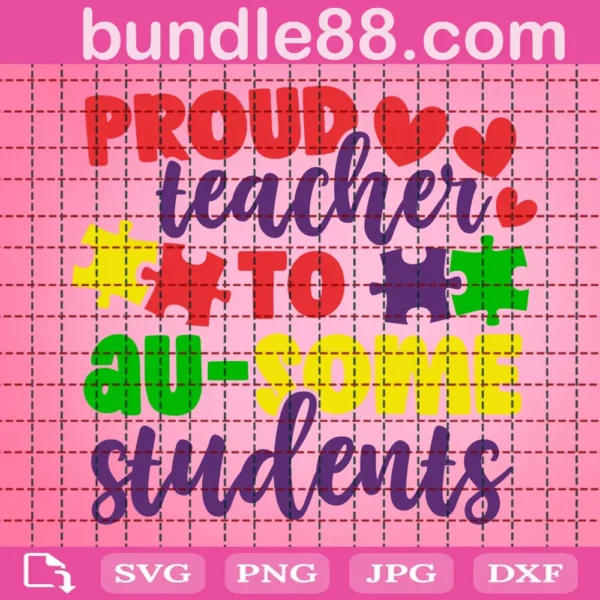 Proud Teacher To Au Some Students Svg