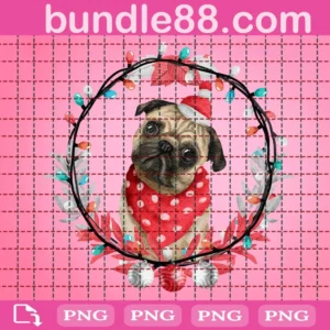 Pug Christmas Png