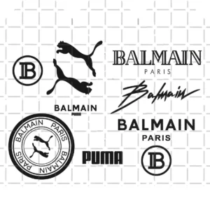 Puma And Balmain Logo Svg