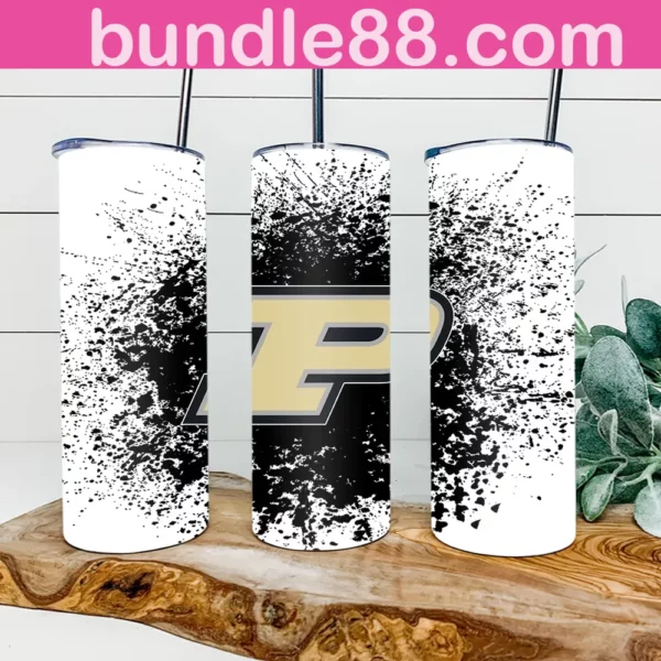 Purdue Boilermakers Football 20oz Skinny Tumbler