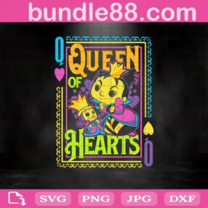 Queen Of Hearts Alice In Wonderland Svg