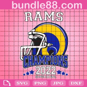 Rams Champions Super Bowl 2022 Svg