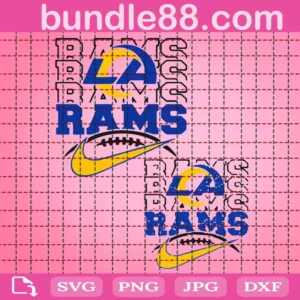 Rams Football Svg