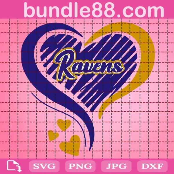 Ravens Heart Svg