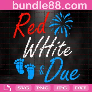 Red And White Due Svg
