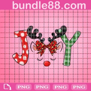 Reindeer Christmas Joy Png