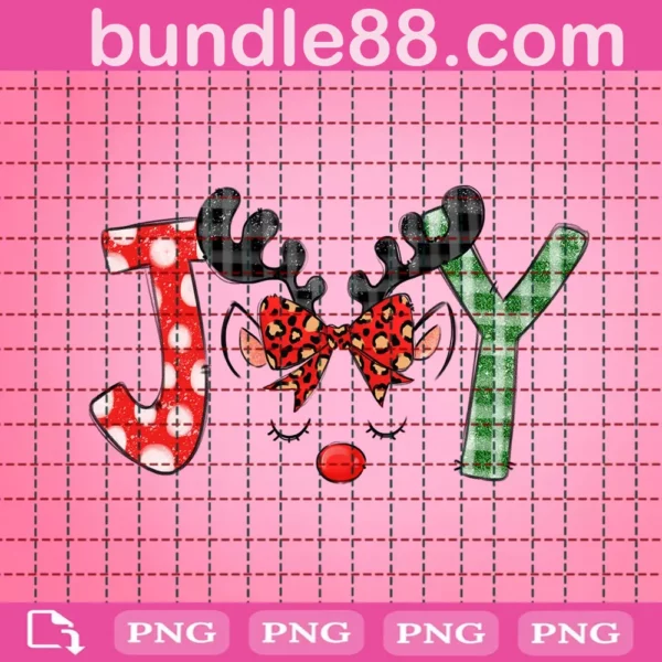 Reindeer Christmas Joy Png