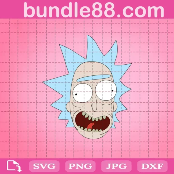 Rick Sanchez Face Svg